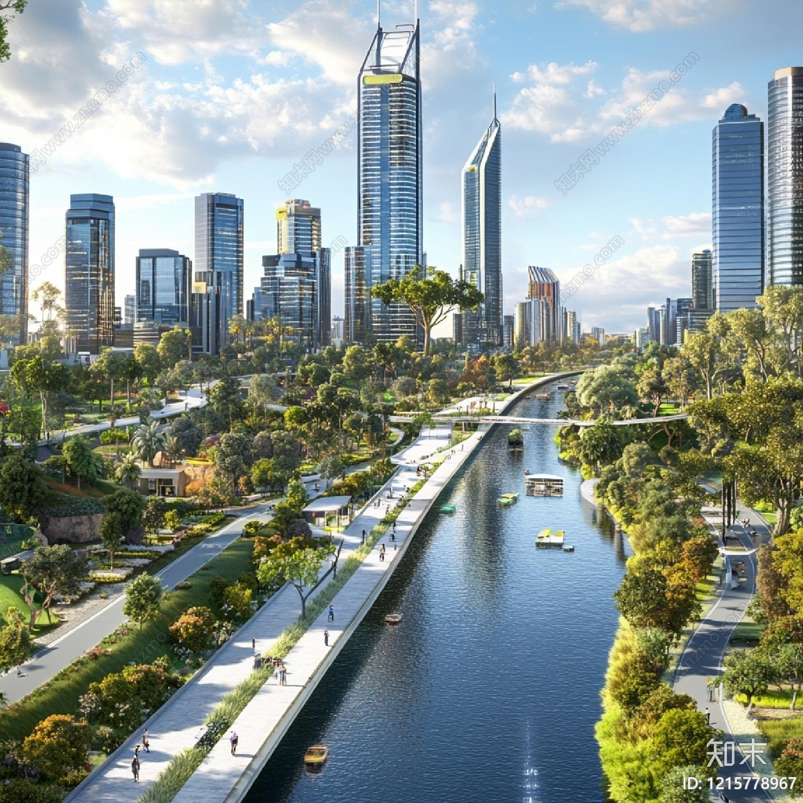 现代城市背景贴图下载【ID:1215778967】