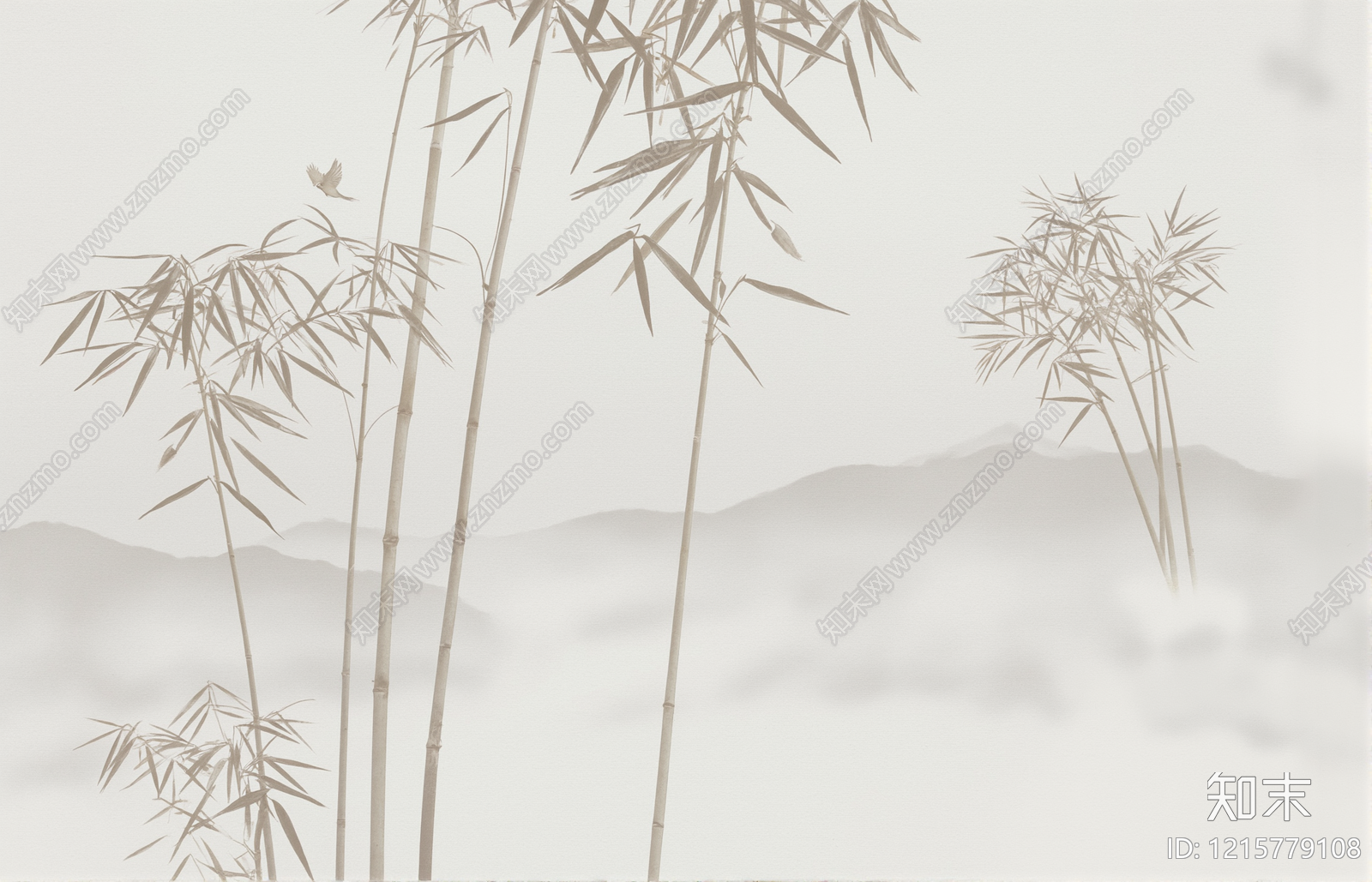 新中式壁画贴图下载【ID:1215779108】