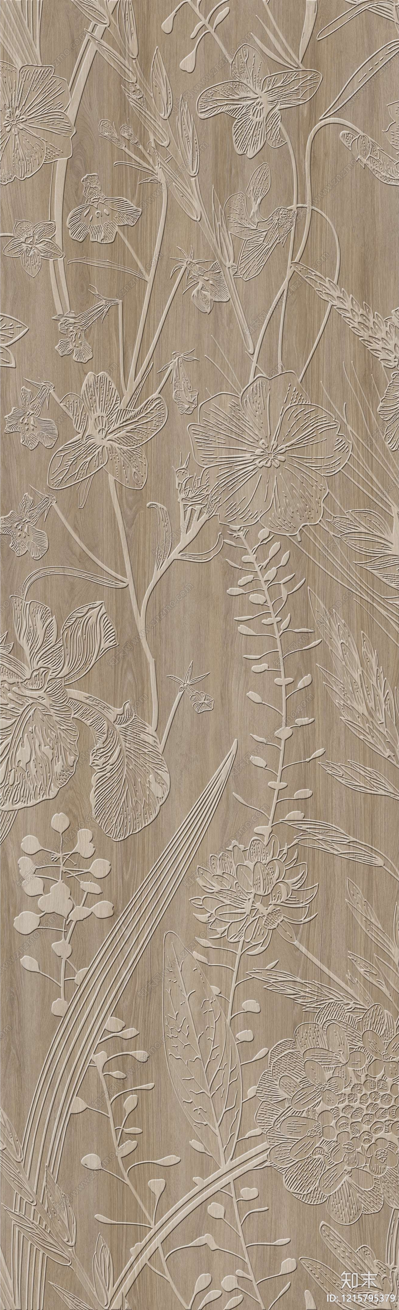 法式植物壁纸贴图下载【ID:1215795379】