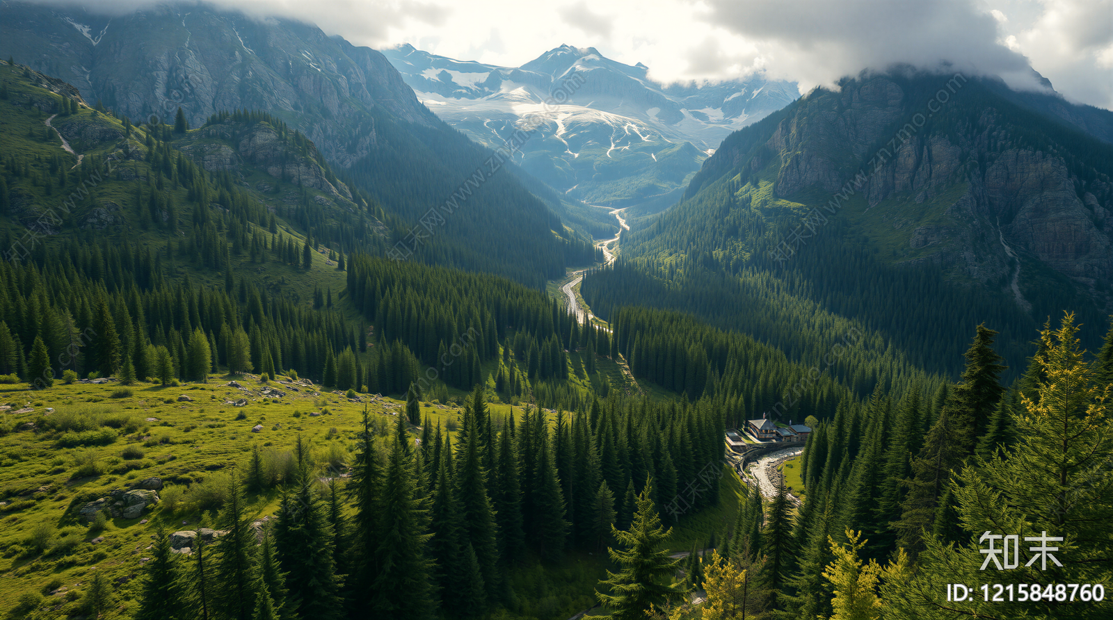 现代森林贴图下载【ID:1215848760】
