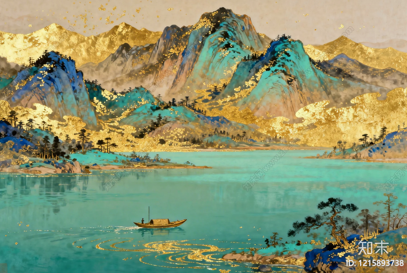 山水画贴图下载【ID:1215893738】