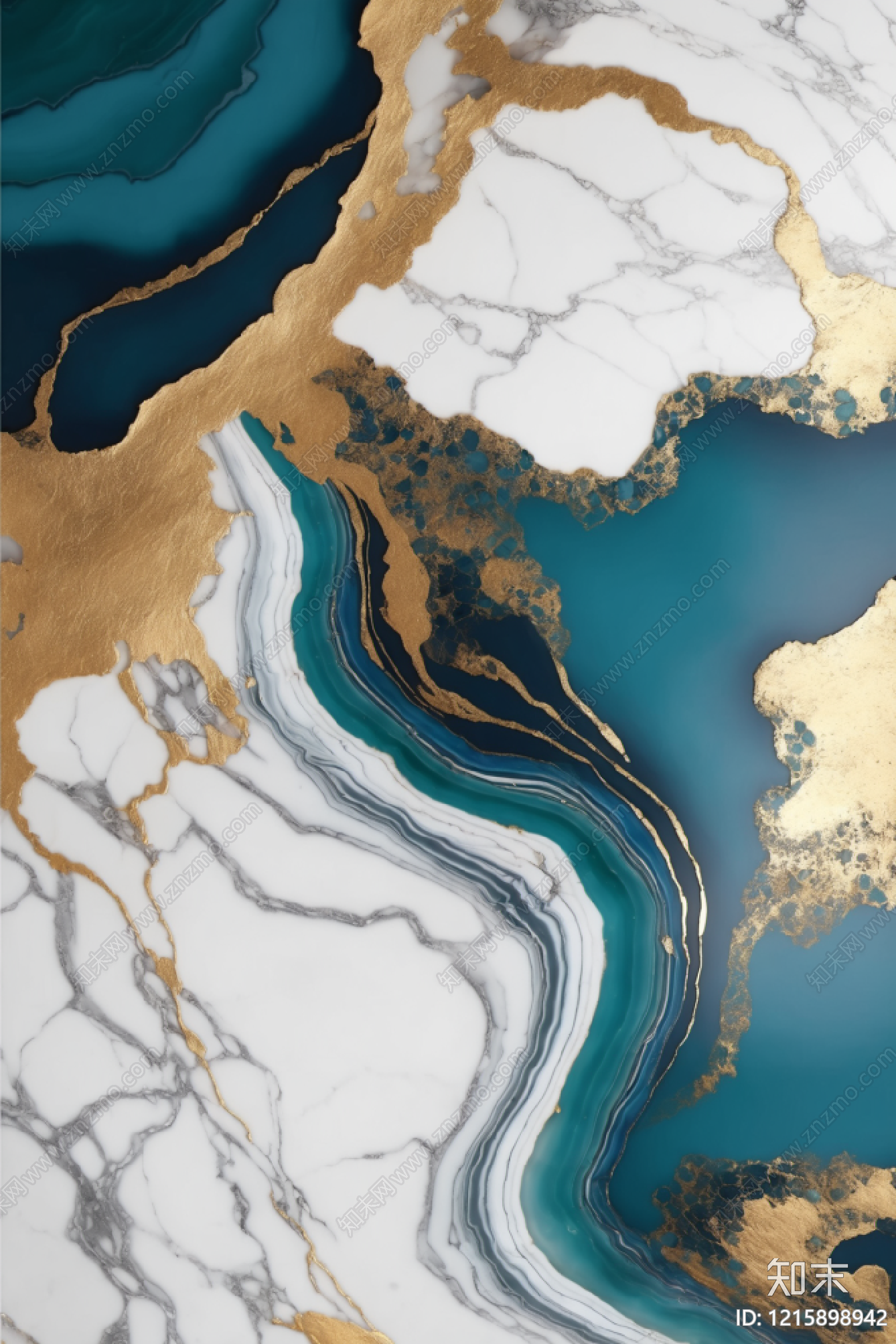 现代绿色奢石贴图下载【ID:1215898942】