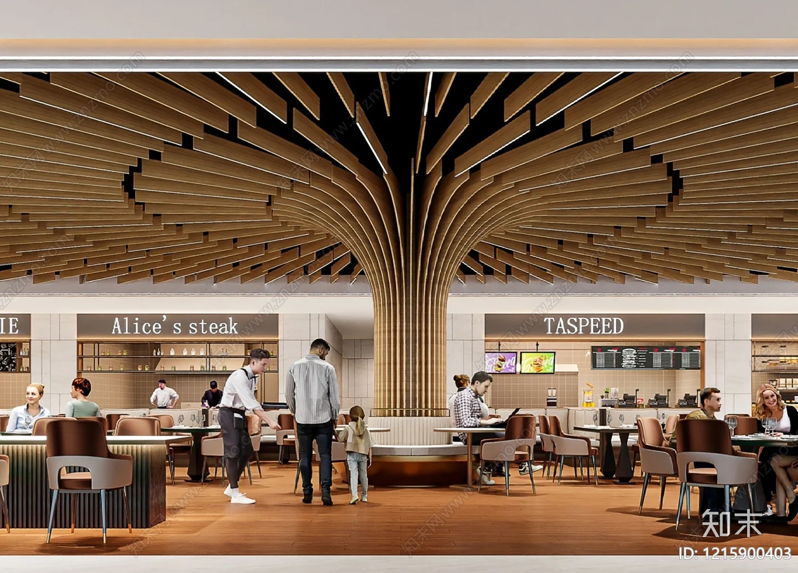 餐厅贴图下载【ID:1215900403】