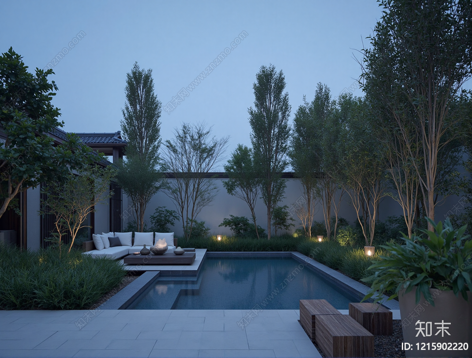 新中式其它外景贴图下载【ID:1215902220】