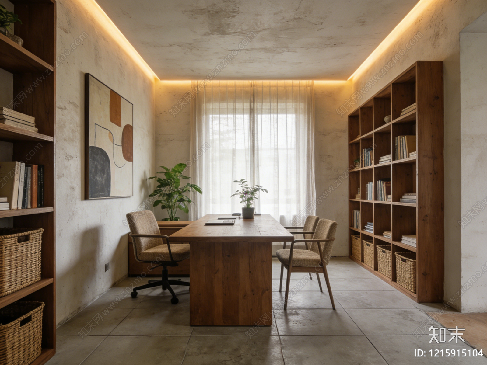 侘寂办公室贴图下载【ID:1215915104】