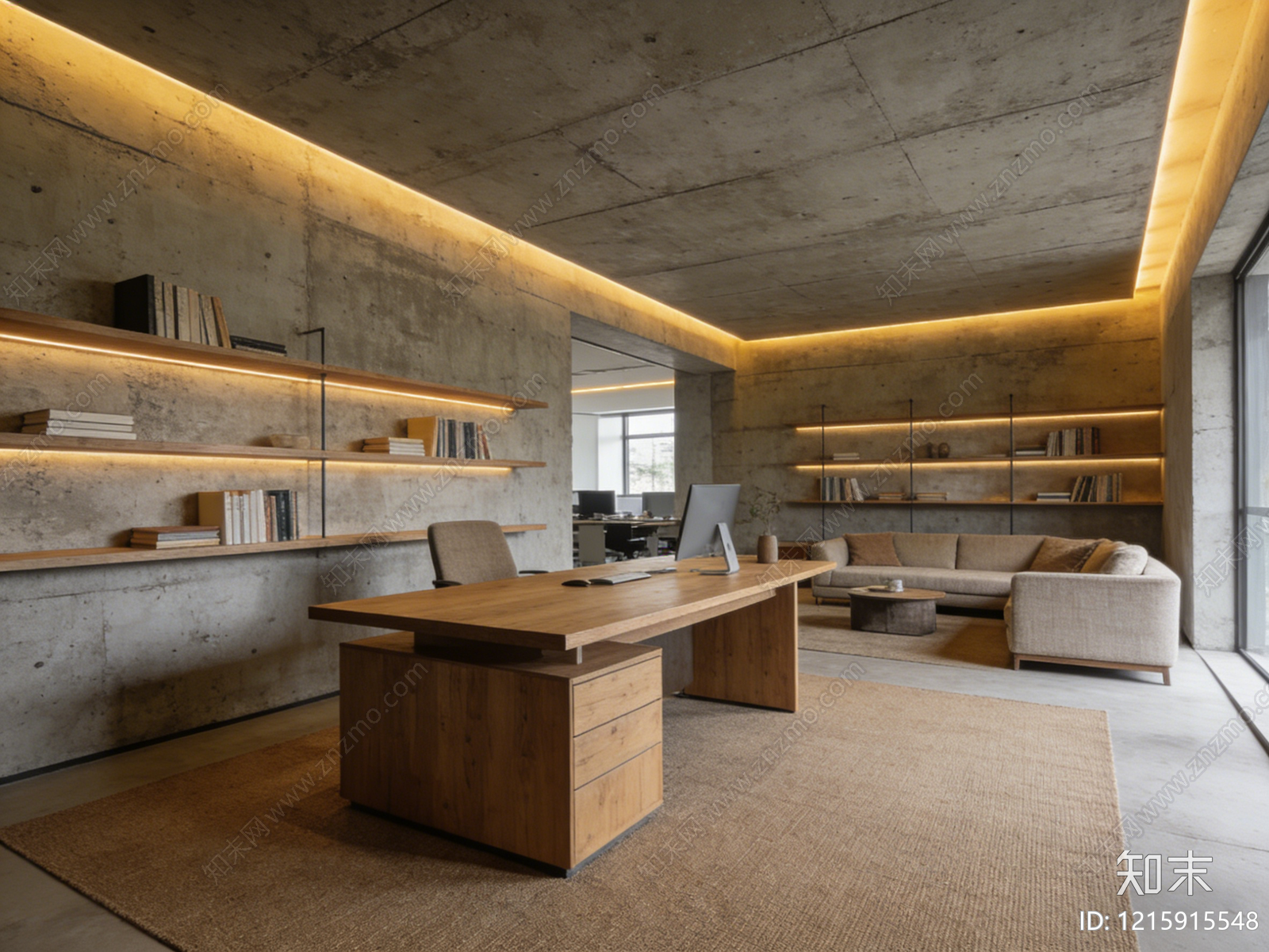 侘寂办公室贴图下载【ID:1215915548】