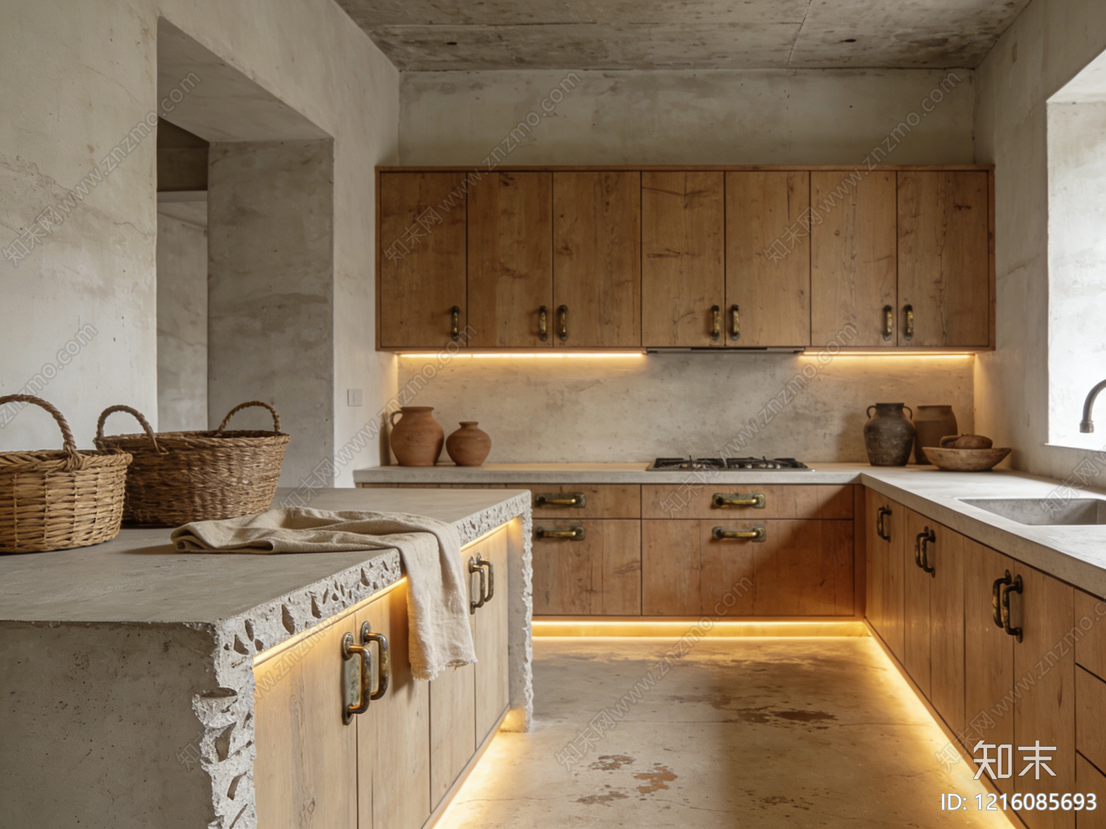 侘寂厨房贴图下载【ID:1216085693】