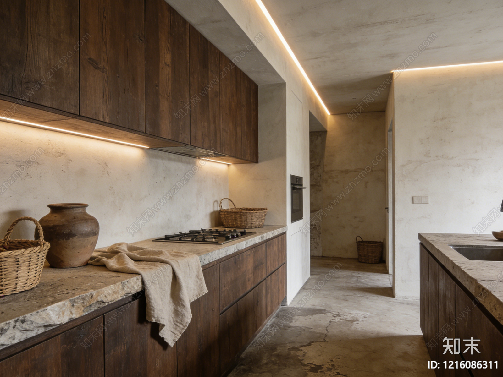 侘寂厨房贴图下载【ID:1216086311】