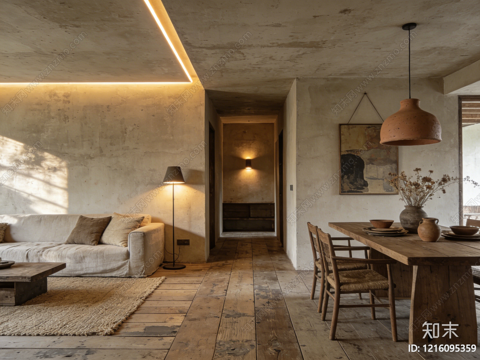 侘寂餐厅贴图下载【ID:1216095359】