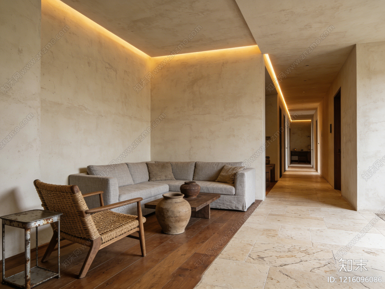 侘寂客厅贴图下载【ID:1216096086】