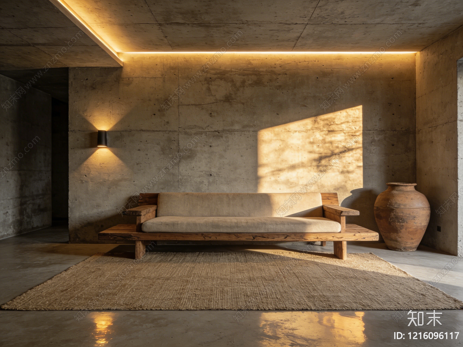 侘寂客厅贴图下载【ID:1216096117】