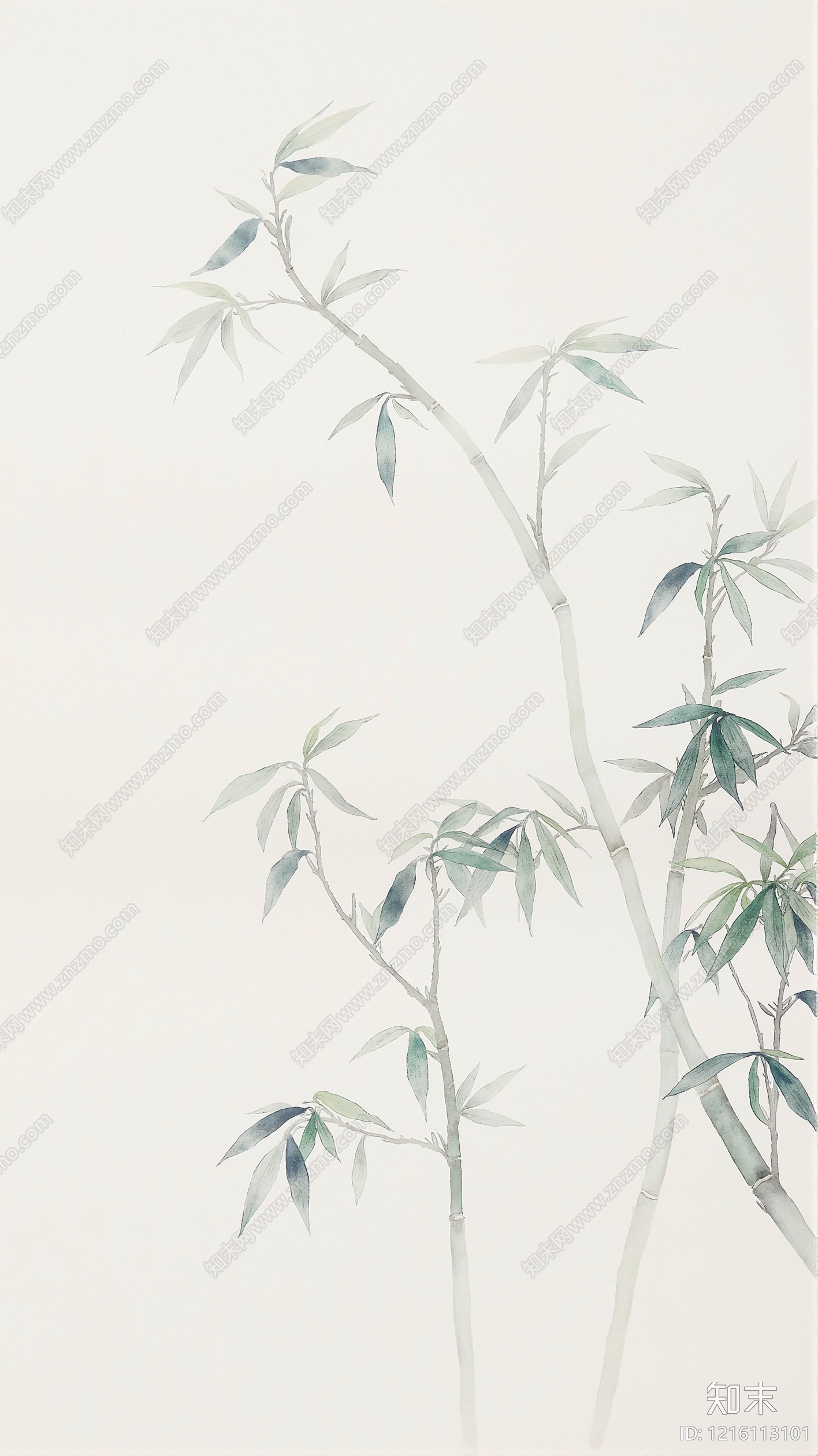 新中式壁画贴图下载【ID:1216113101】