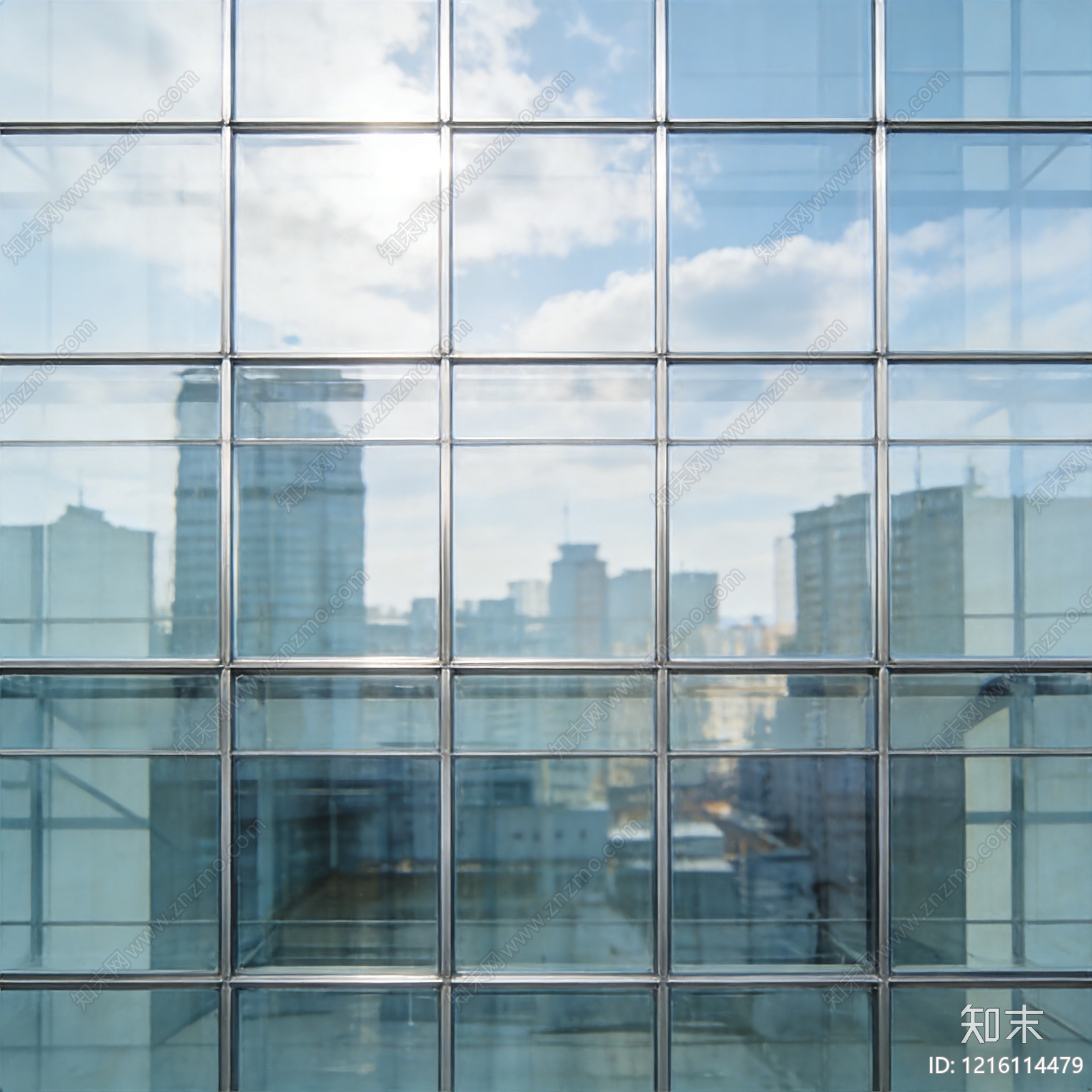现代玻璃幕墙贴图下载【ID:1216114479】