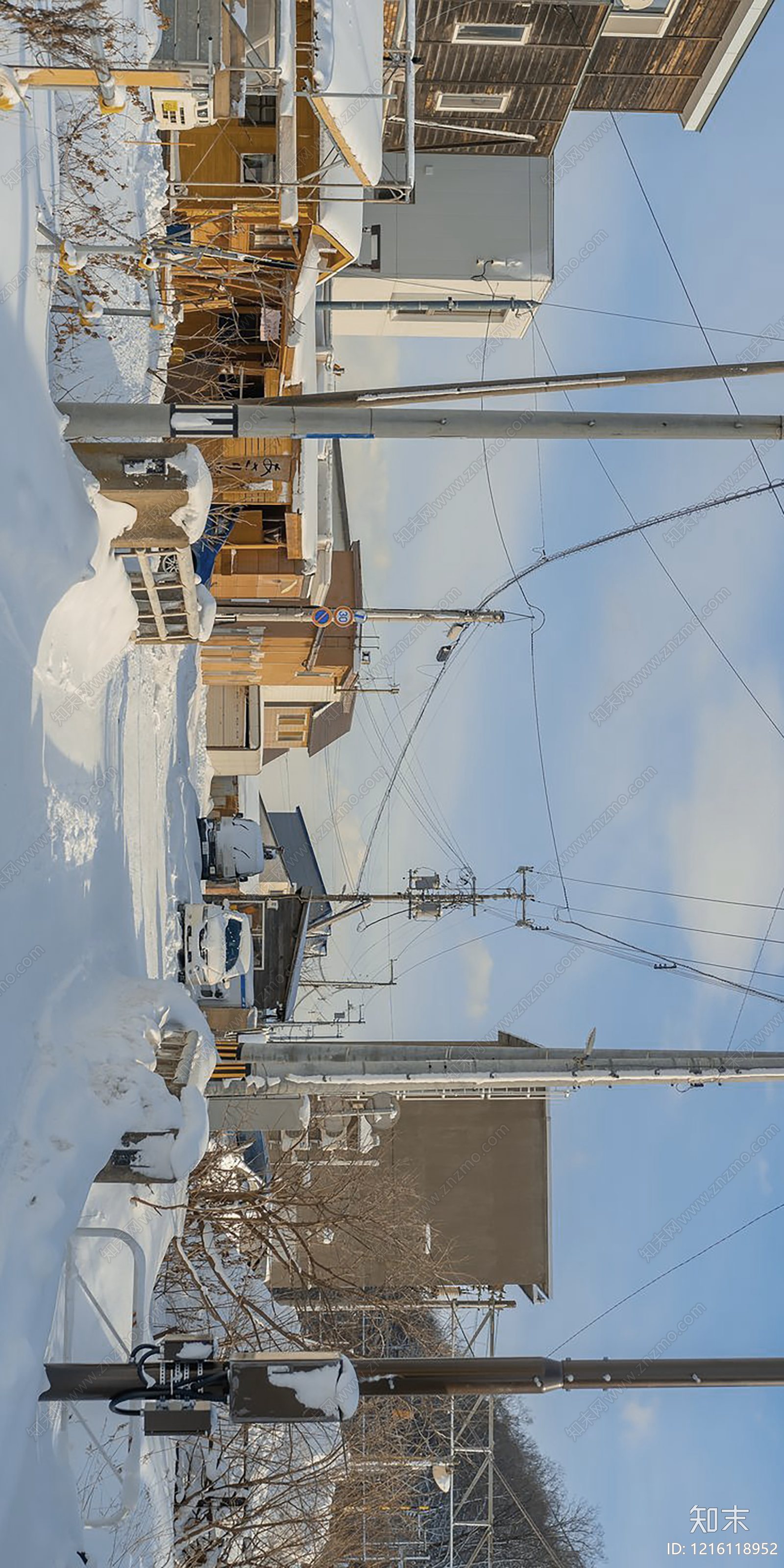 现代雪景贴图下载【ID:1216118952】