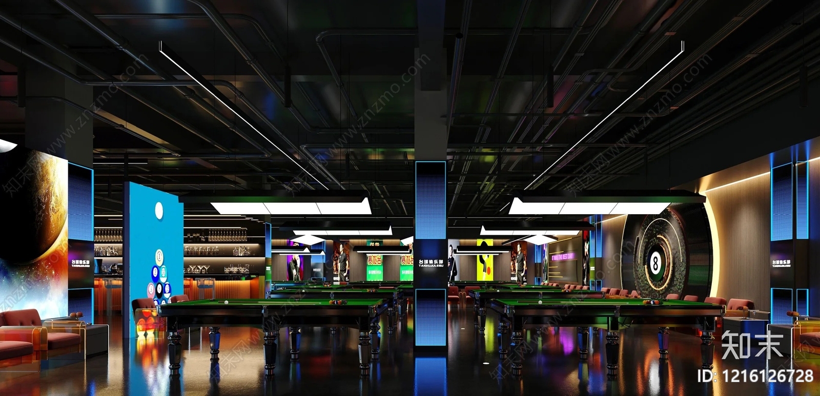 现代其它内景贴图下载【ID:1216126728】