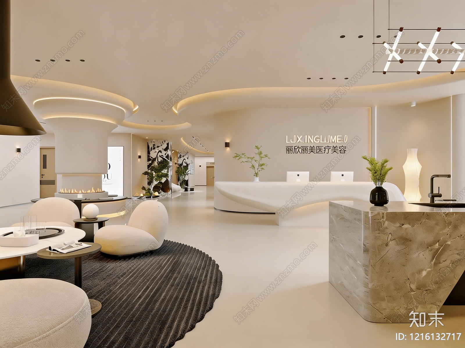 奶油商铺贴图下载【ID:1216132717】