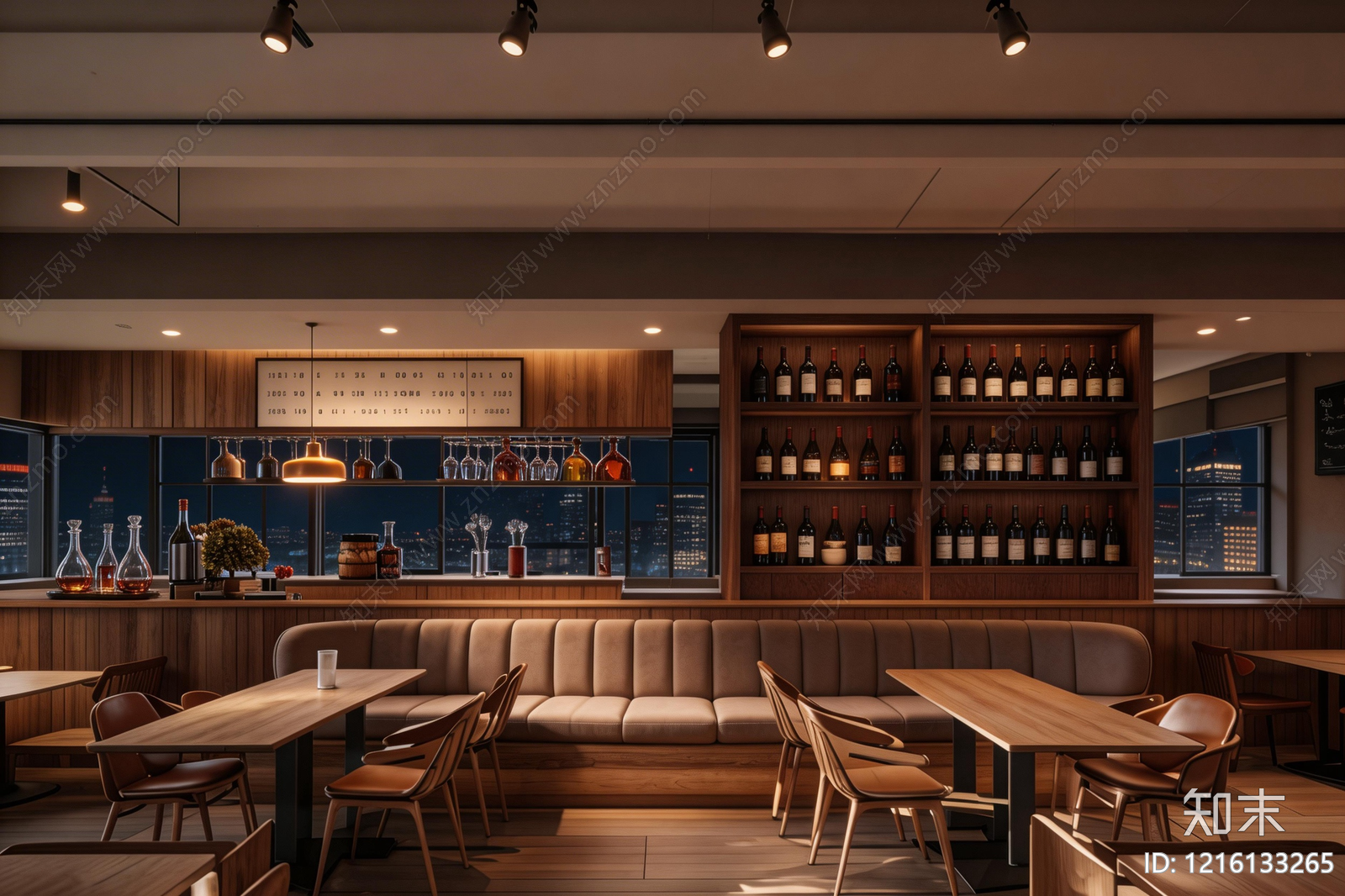 现代餐厅贴图下载【ID:1216133265】