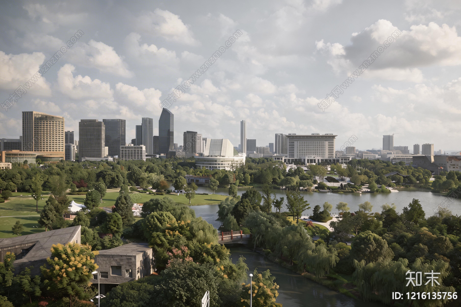 现代城市背景贴图下载【ID:1216135756】