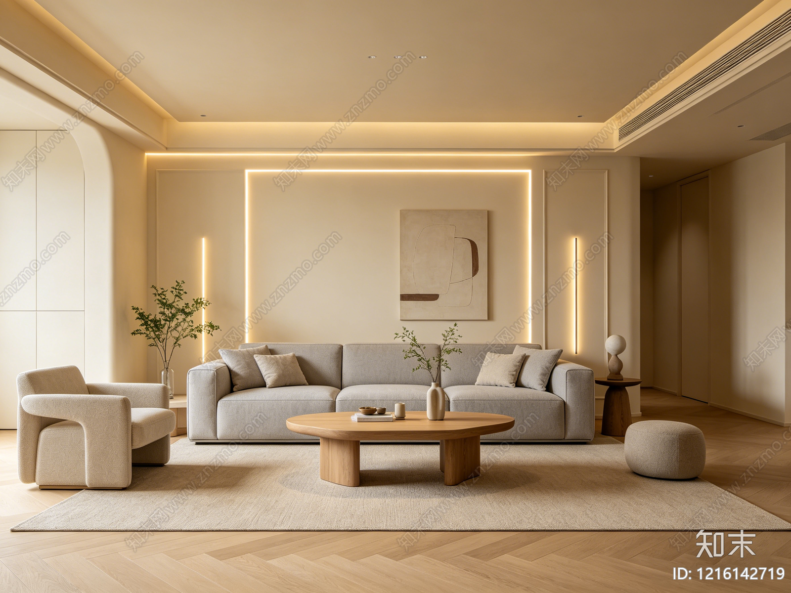 奶油客厅贴图下载【ID:1216142719】