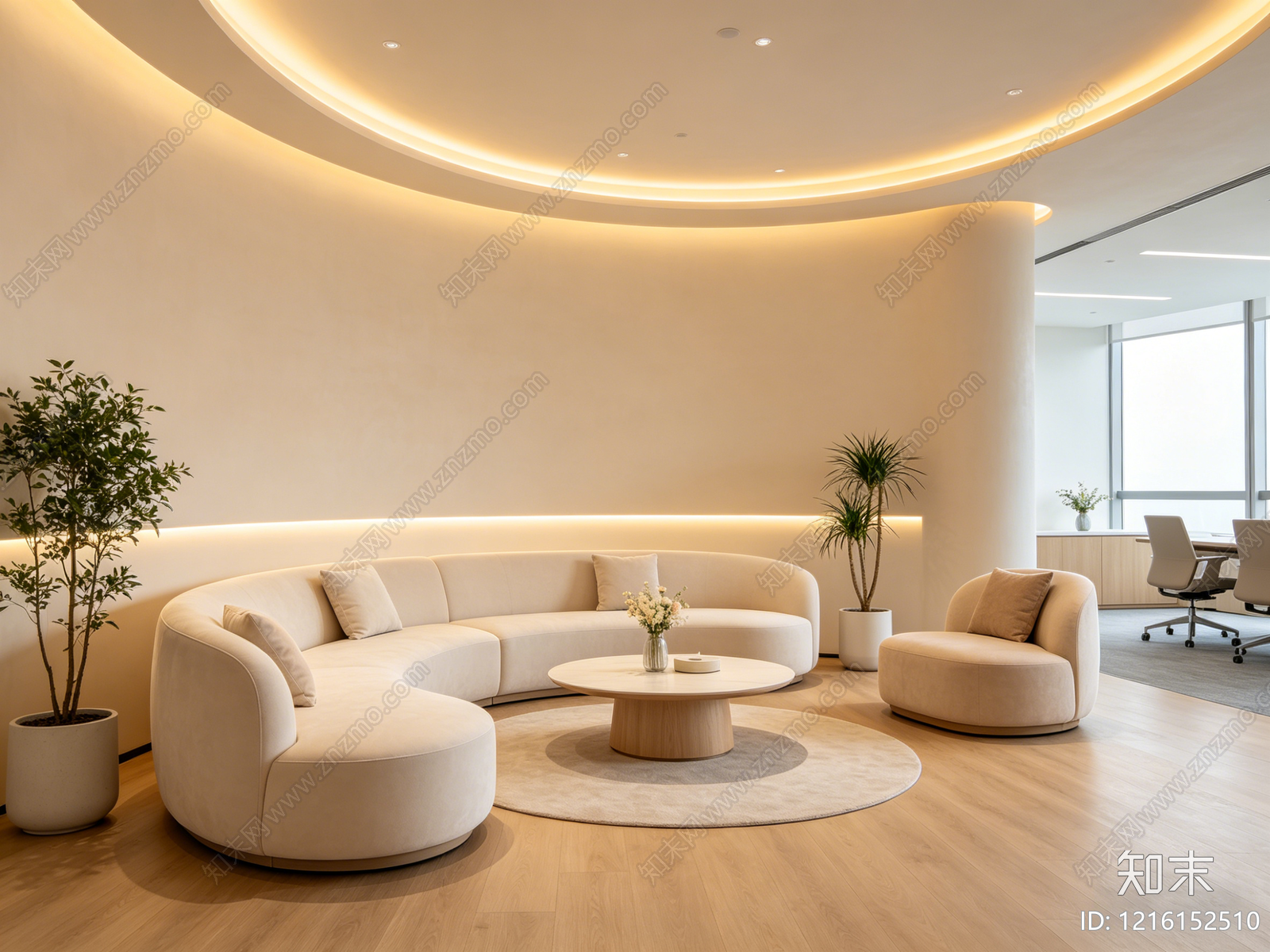 奶油办公室贴图下载【ID:1216152510】