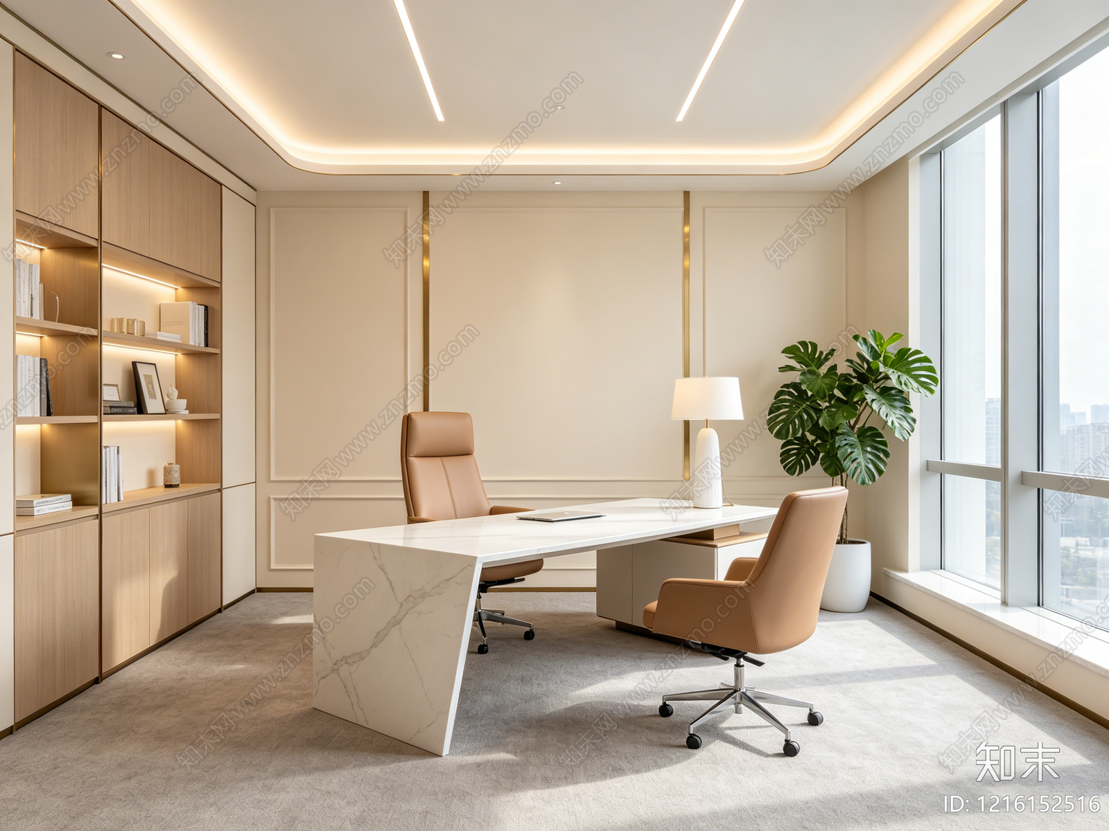 奶油办公室贴图下载【ID:1216152516】