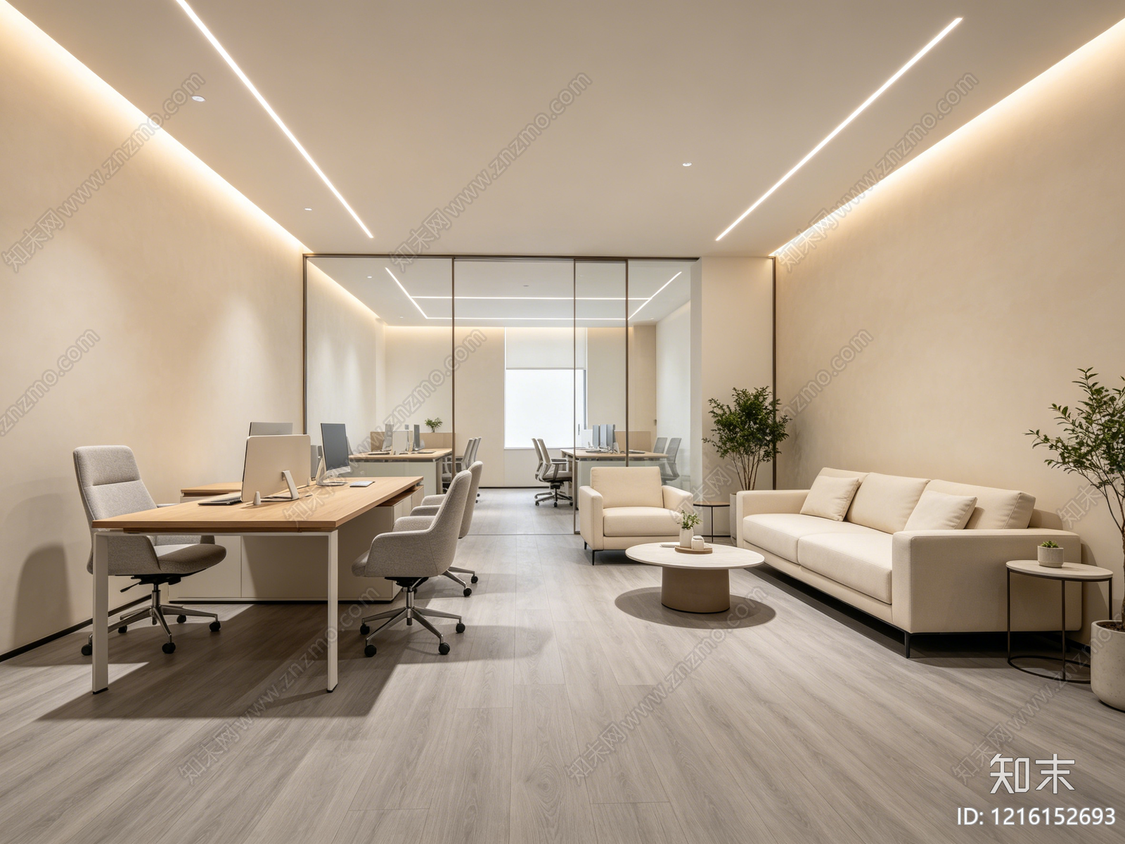 奶油办公室贴图下载【ID:1216152693】