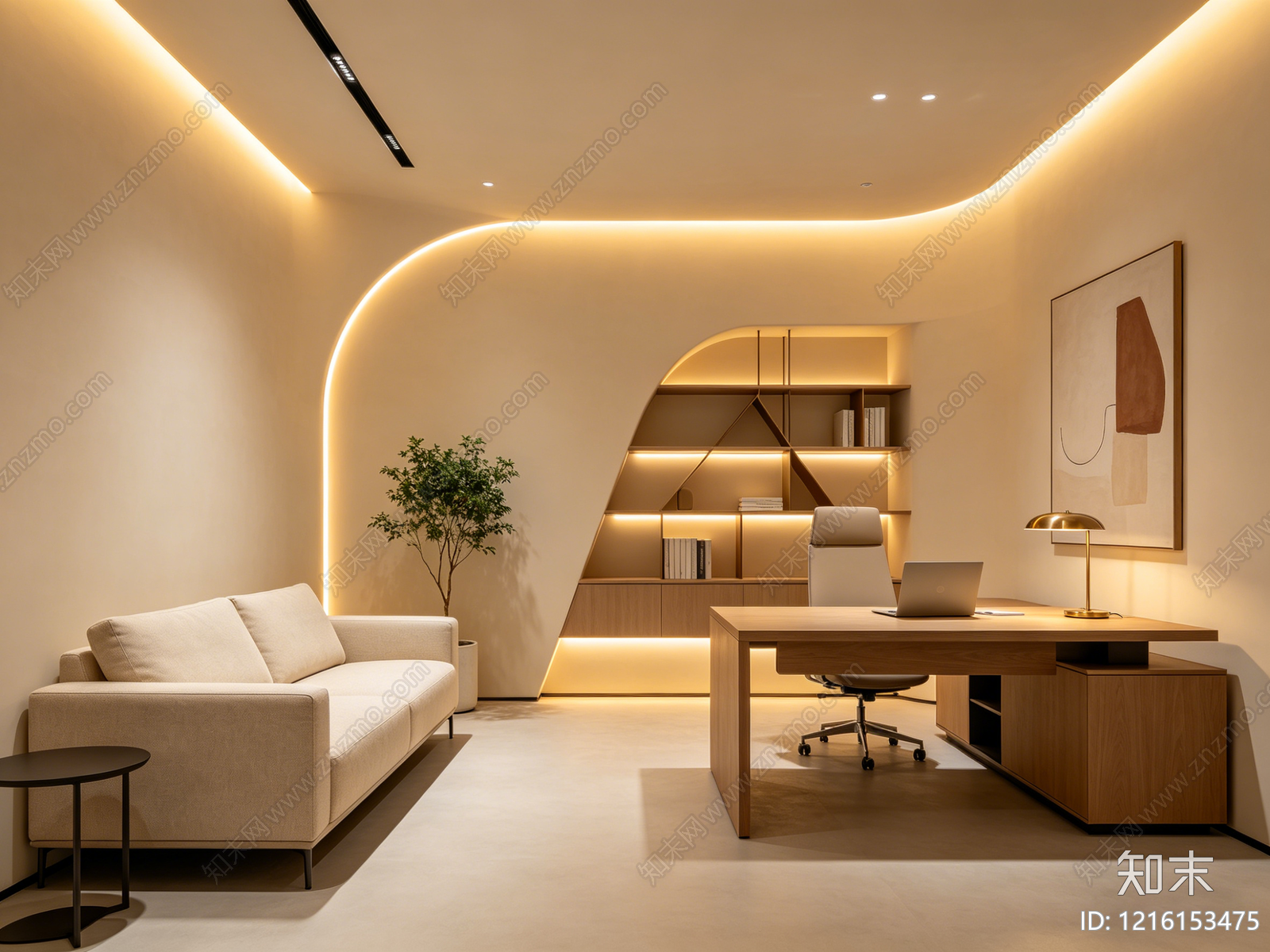 奶油办公室贴图下载【ID:1216153475】