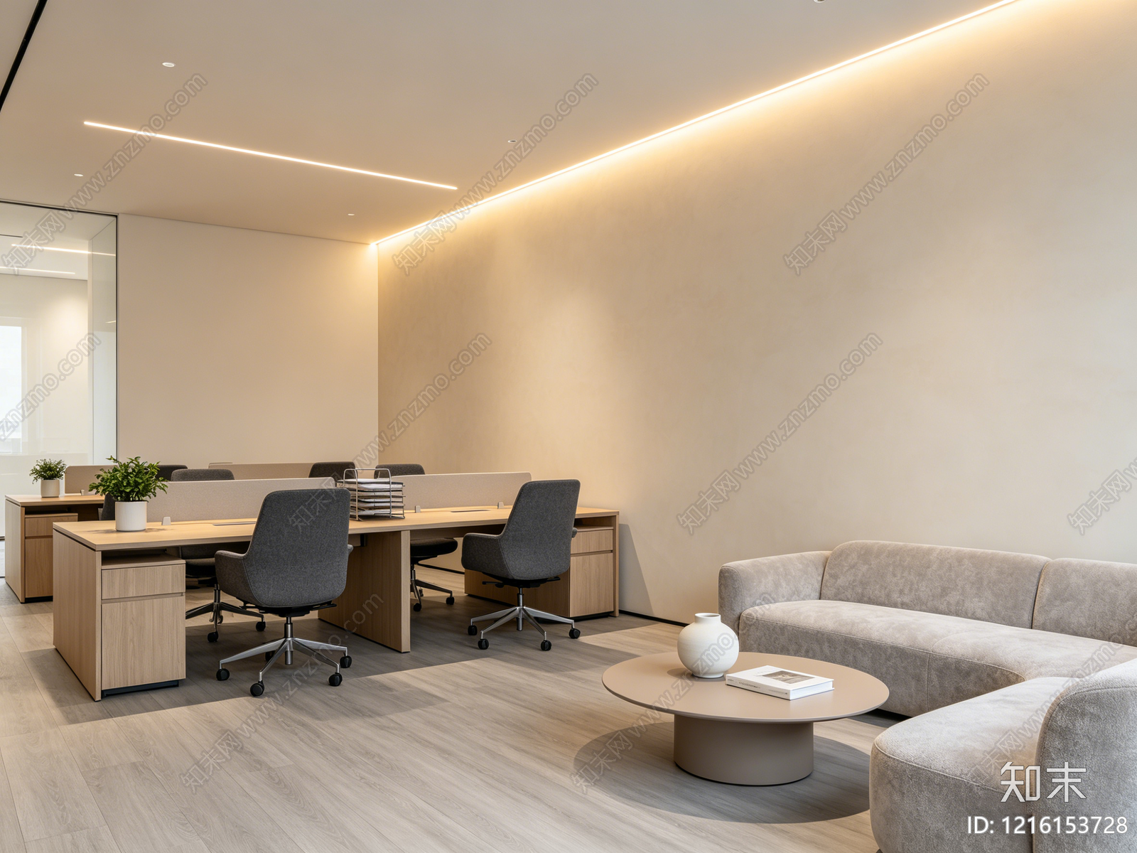 奶油办公室贴图下载【ID:1216153728】