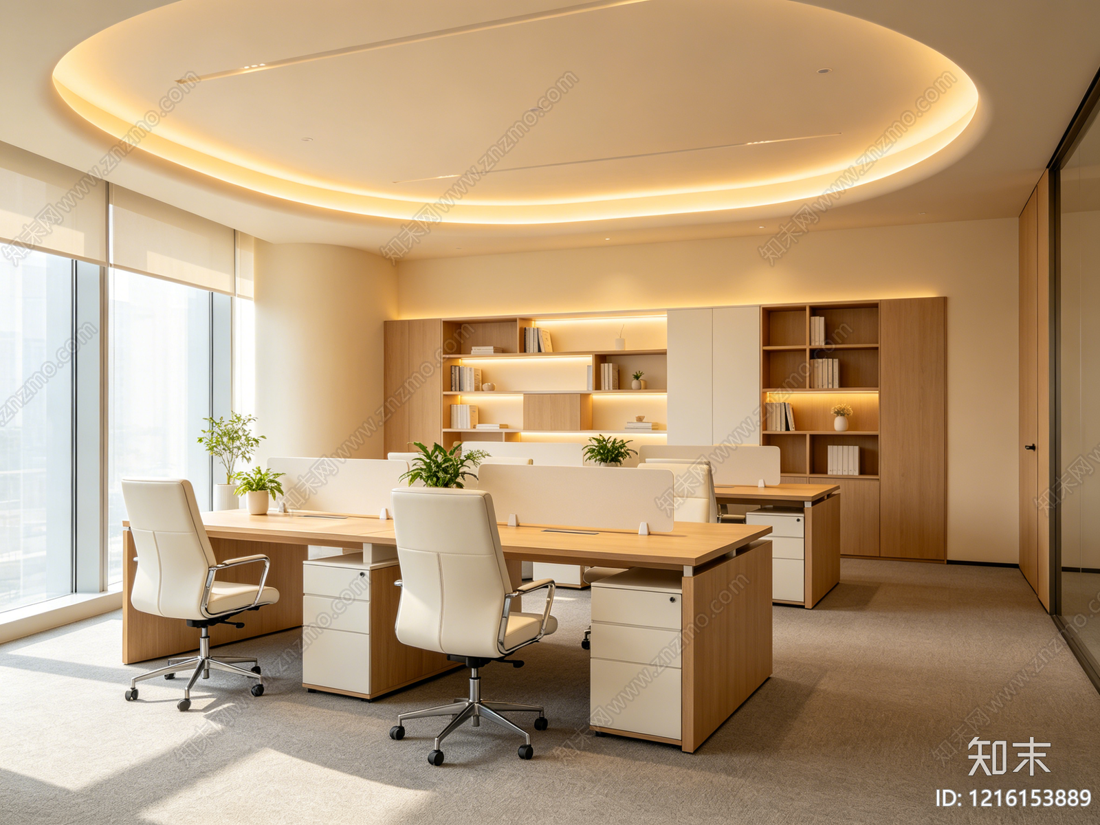 奶油办公室贴图下载【ID:1216153889】