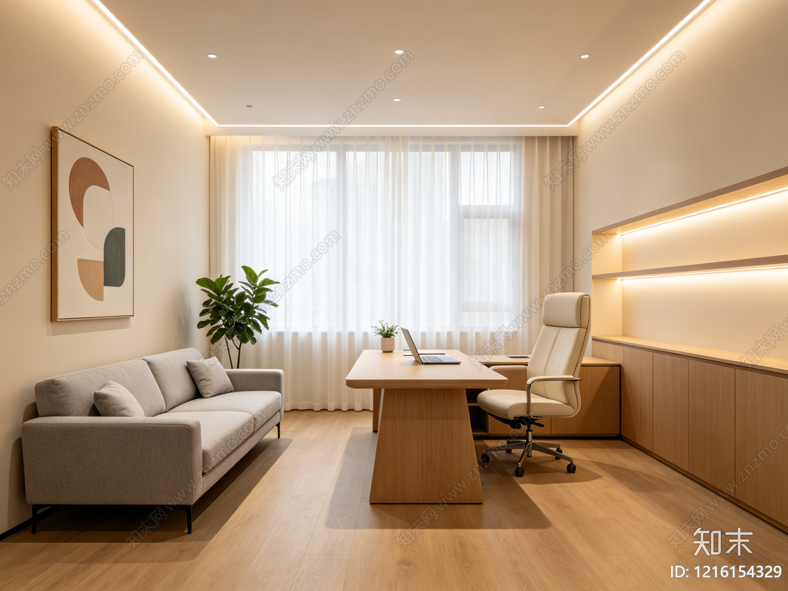 奶油办公室贴图下载【ID:1216154329】