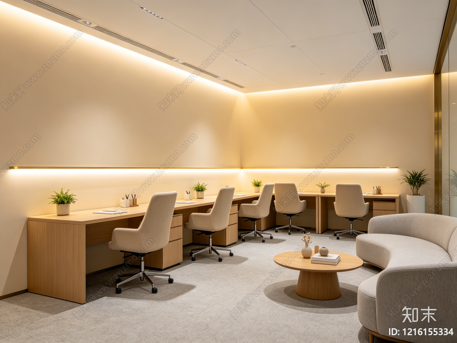 奶油办公室贴图下载【ID:1216155334】