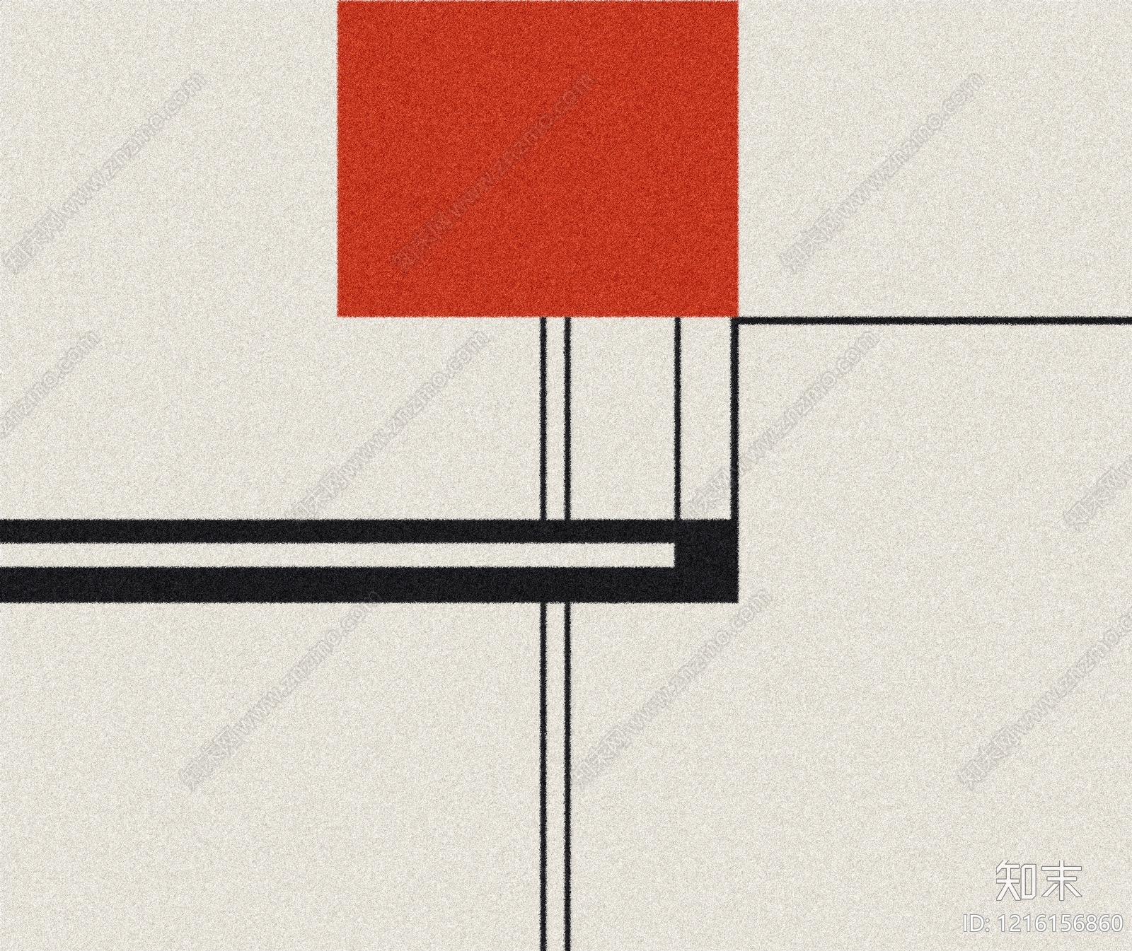 奶油几何地毯贴图下载【ID:1216156860】