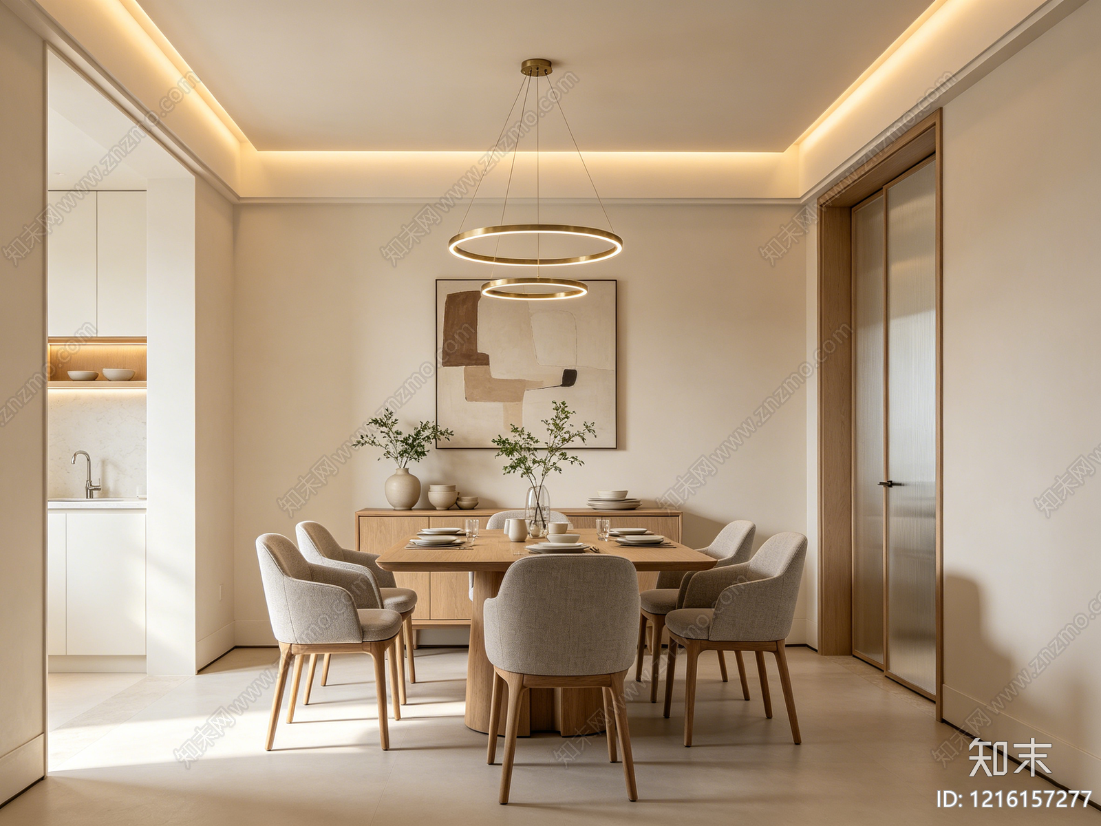 奶油餐厅贴图下载【ID:1216157277】