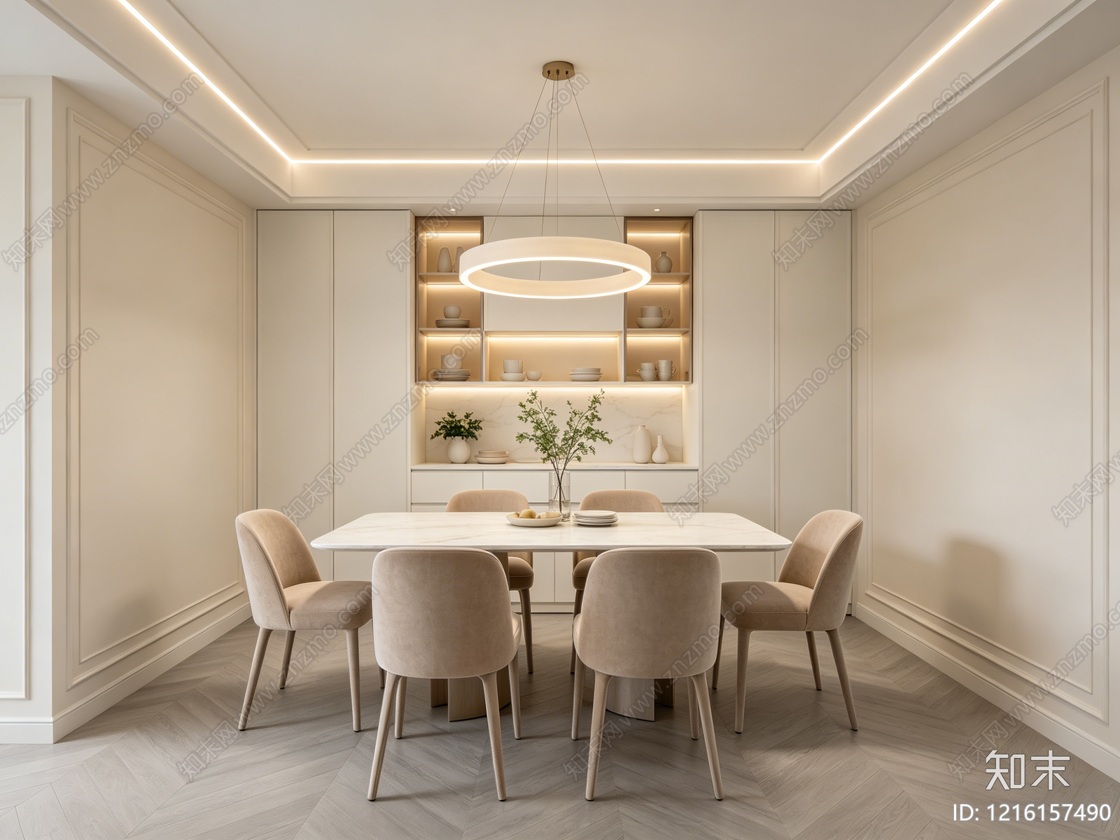 奶油餐厅贴图下载【ID:1216157490】