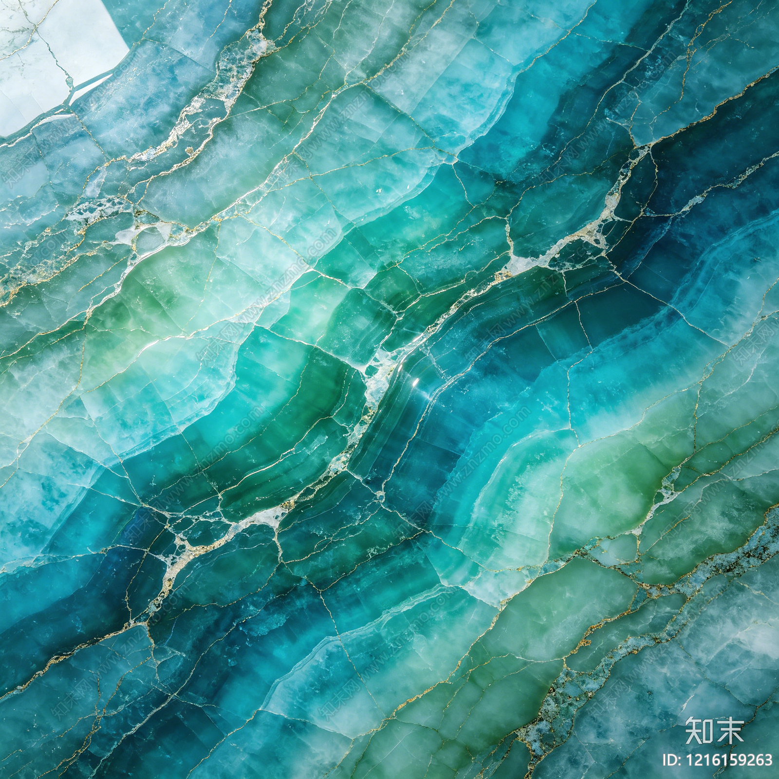 现代绿色奢石贴图下载【ID:1216159263】