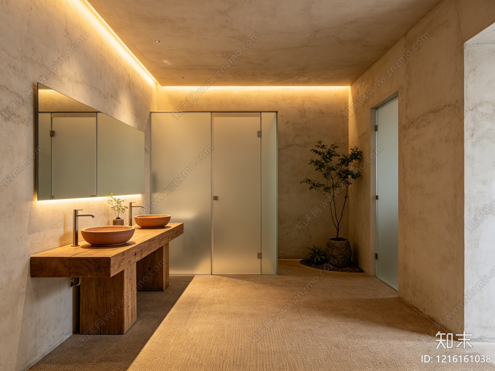 侘寂卫生间贴图下载【ID:1216161038】