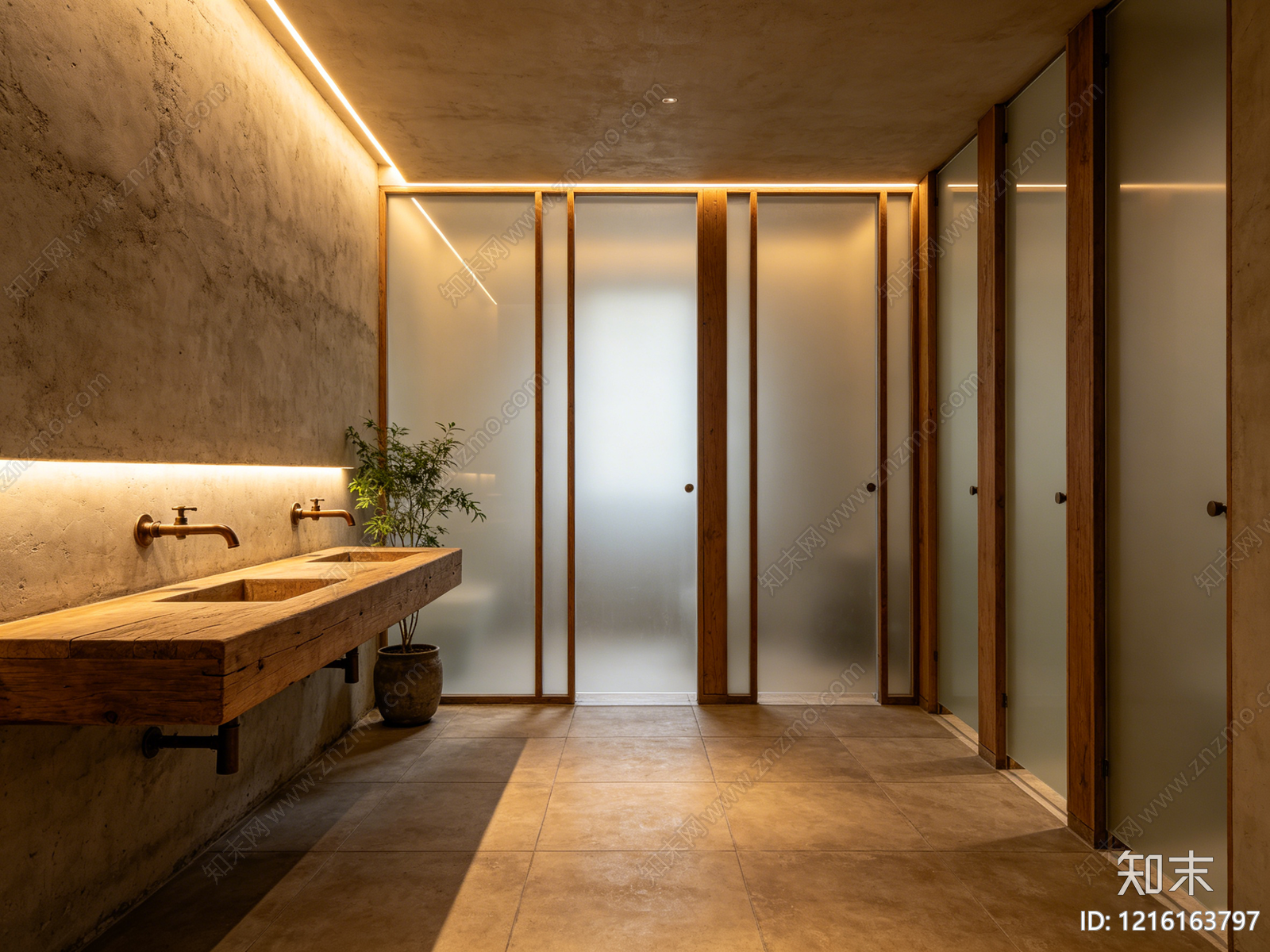 侘寂卫生间贴图下载【ID:1216163797】