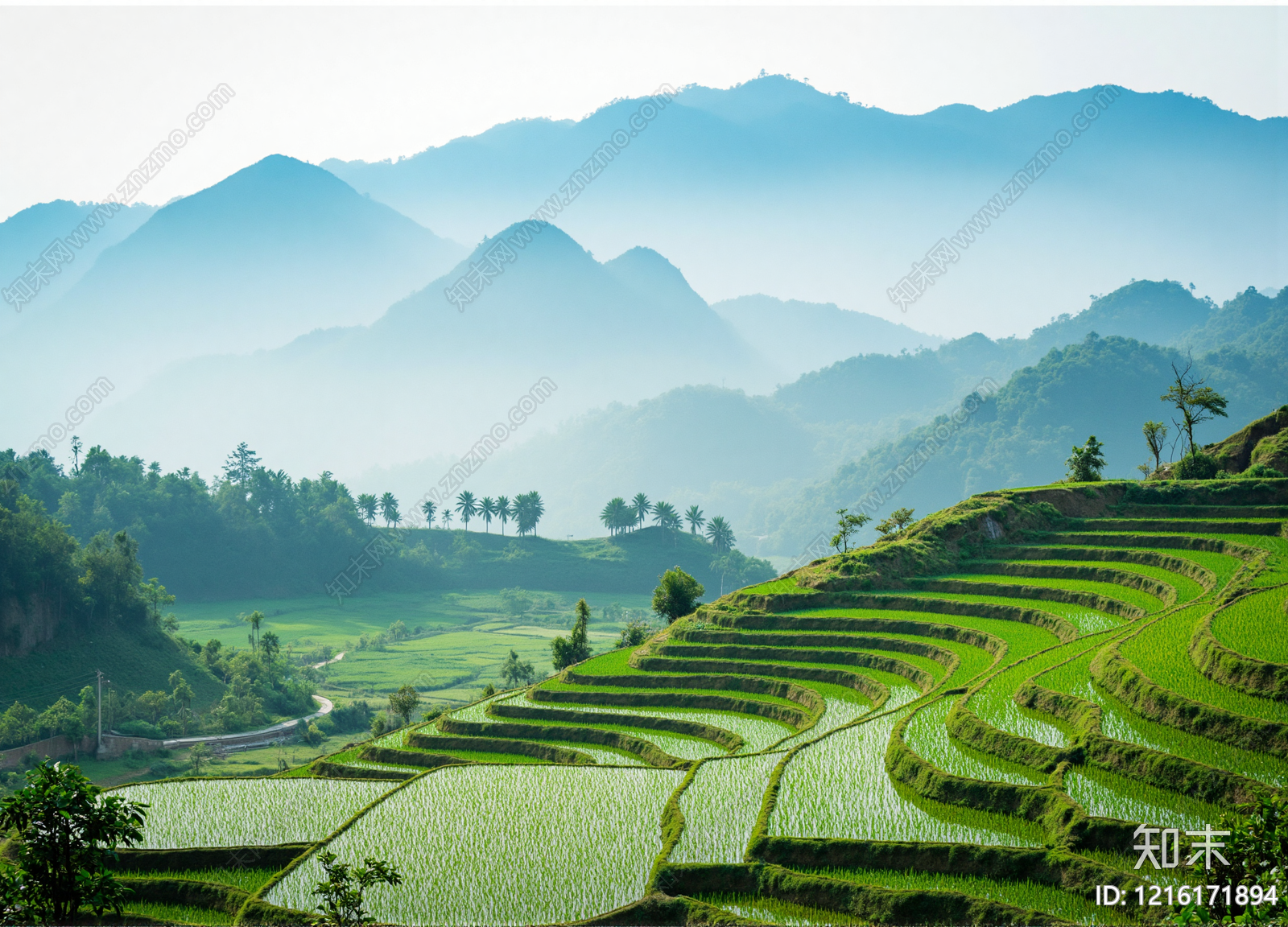 现代远山贴图下载【ID:1216171894】