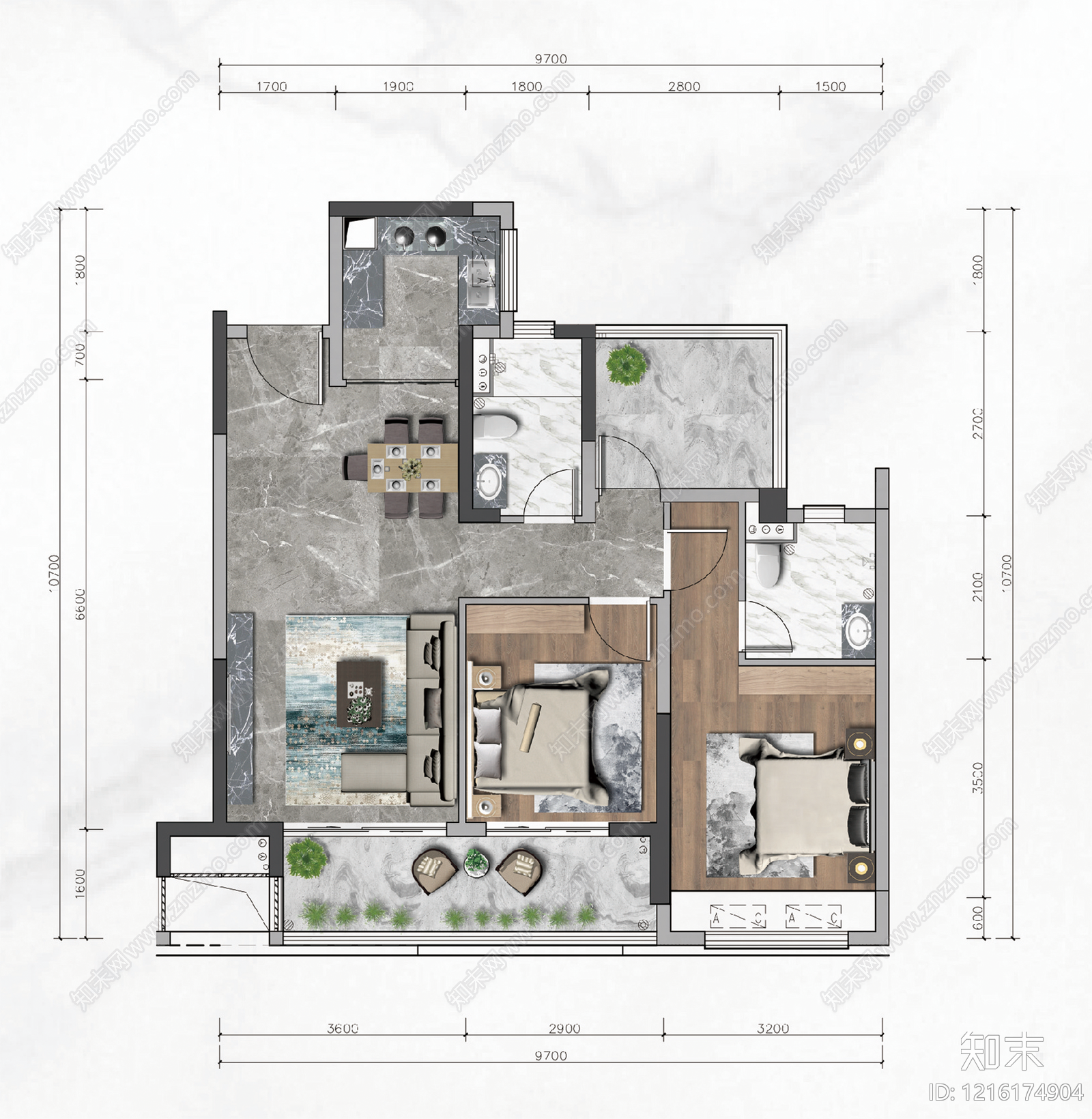 现代其它内景贴图下载【ID:1216174904】