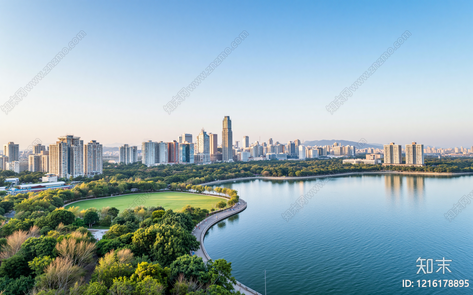 现代城市背景贴图下载【ID:1216178895】