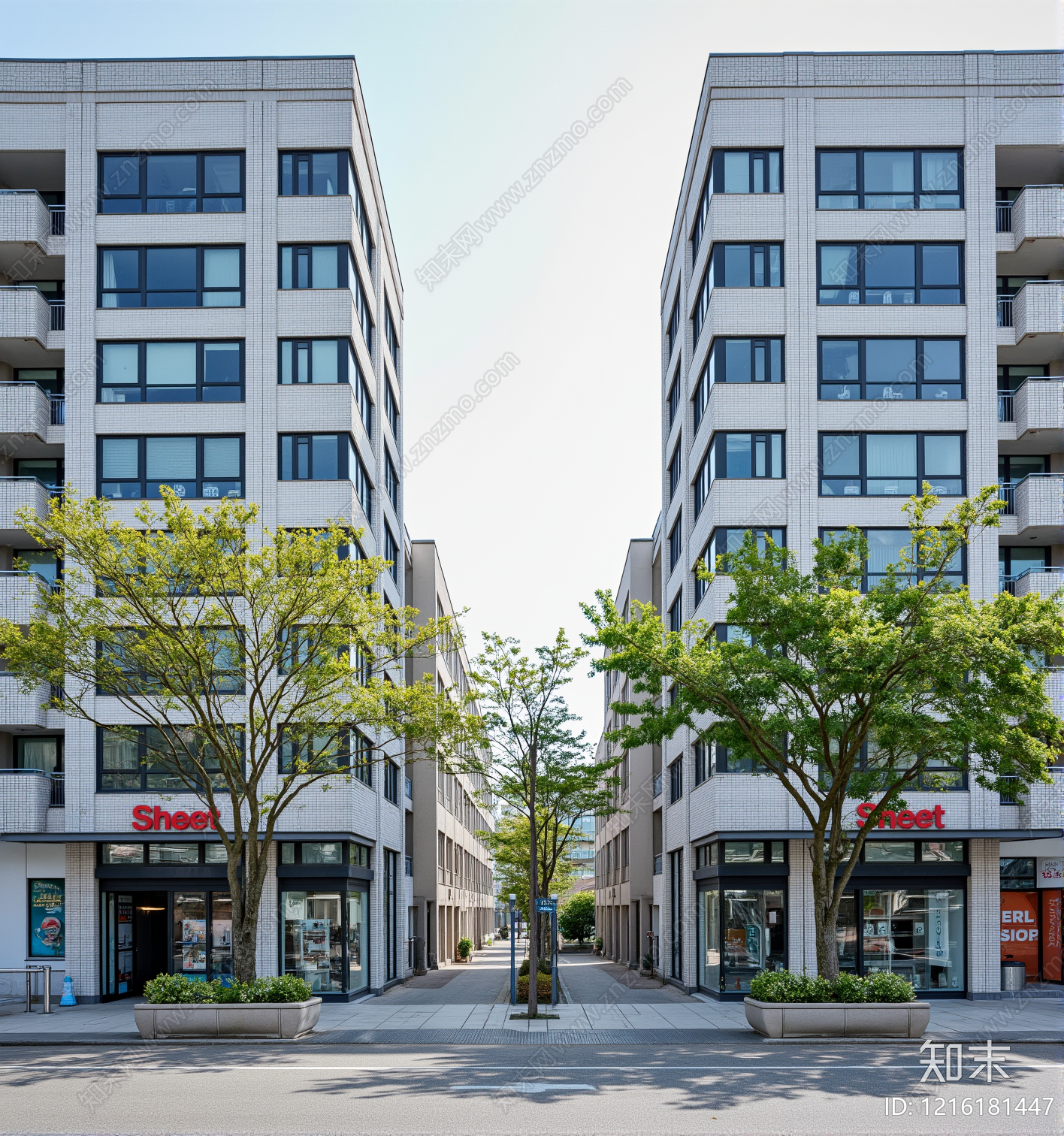 现代城市背景贴图下载【ID:1216181447】