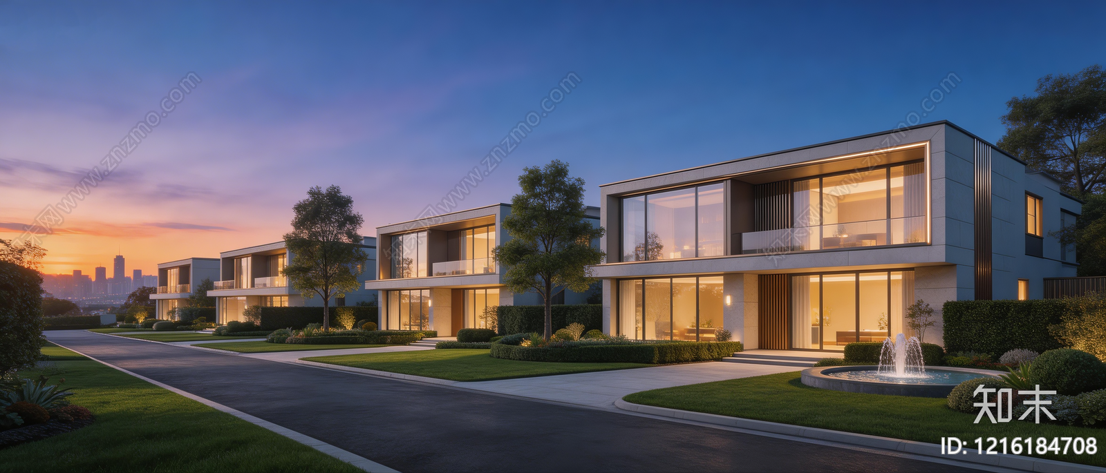 现代小区HDR贴图下载【ID:1216184708】