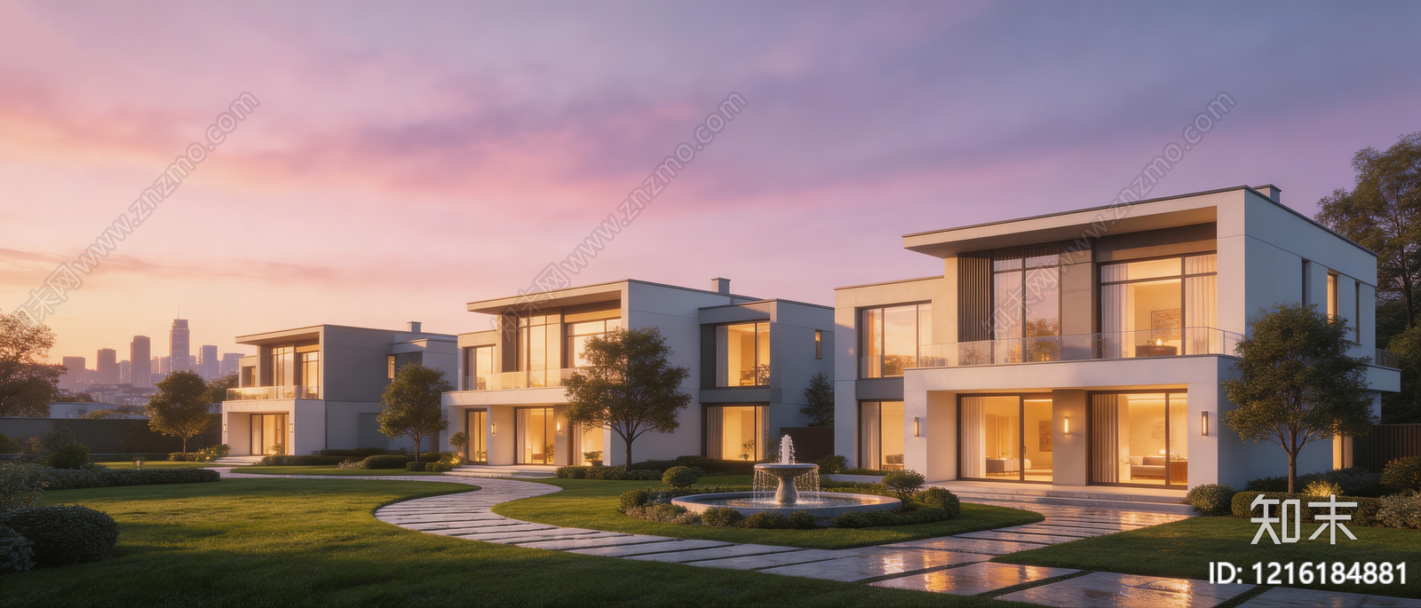 现代小区HDR贴图下载【ID:1216184881】