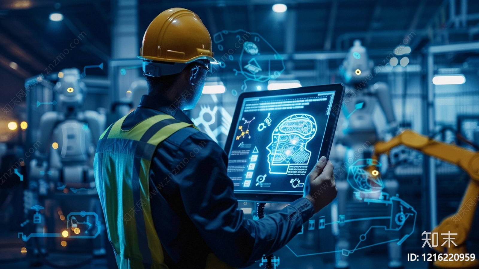 现代电子屏幕贴图下载【ID:1216220959】