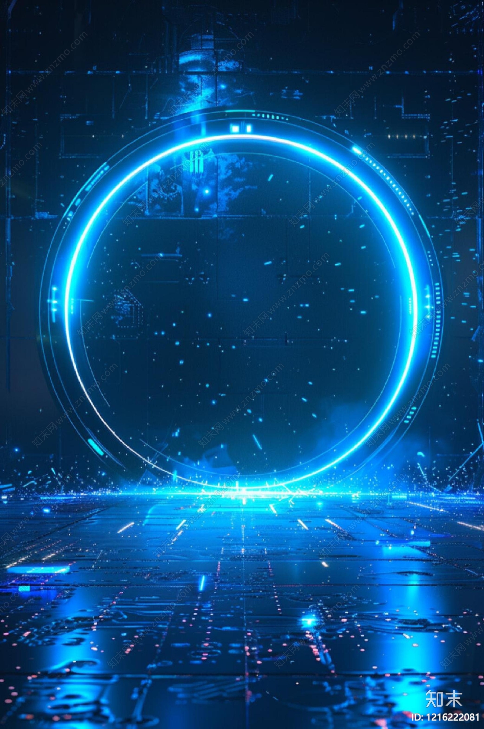 现代电子屏幕贴图下载【ID:1216222081】