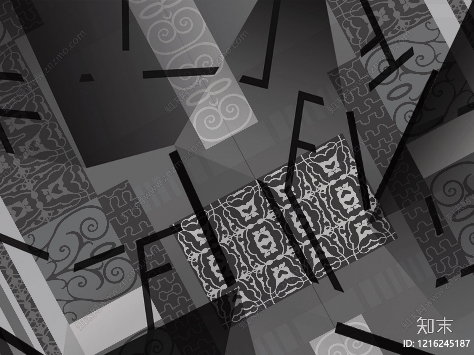 传统纹样贴图下载【ID:1216245187】