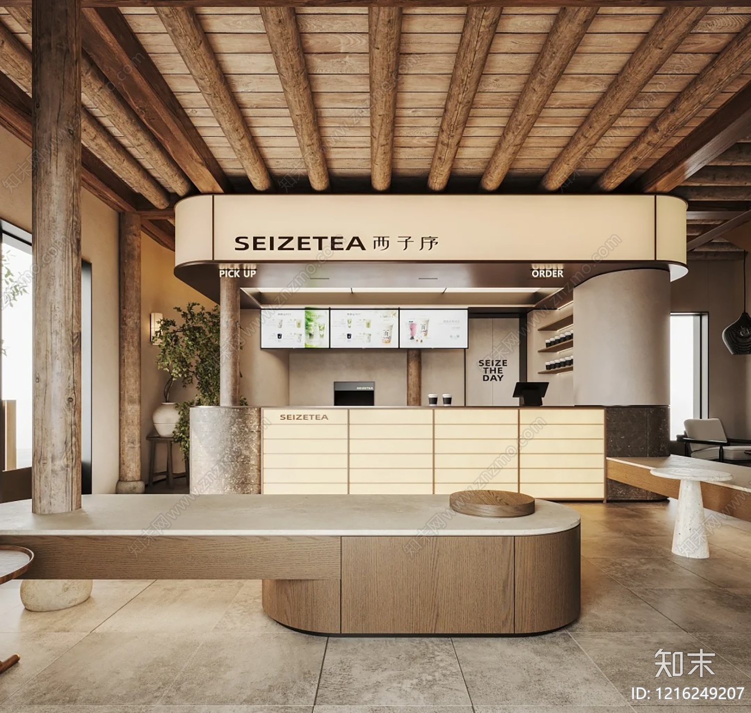 现代商铺贴图下载【ID:1216249207】