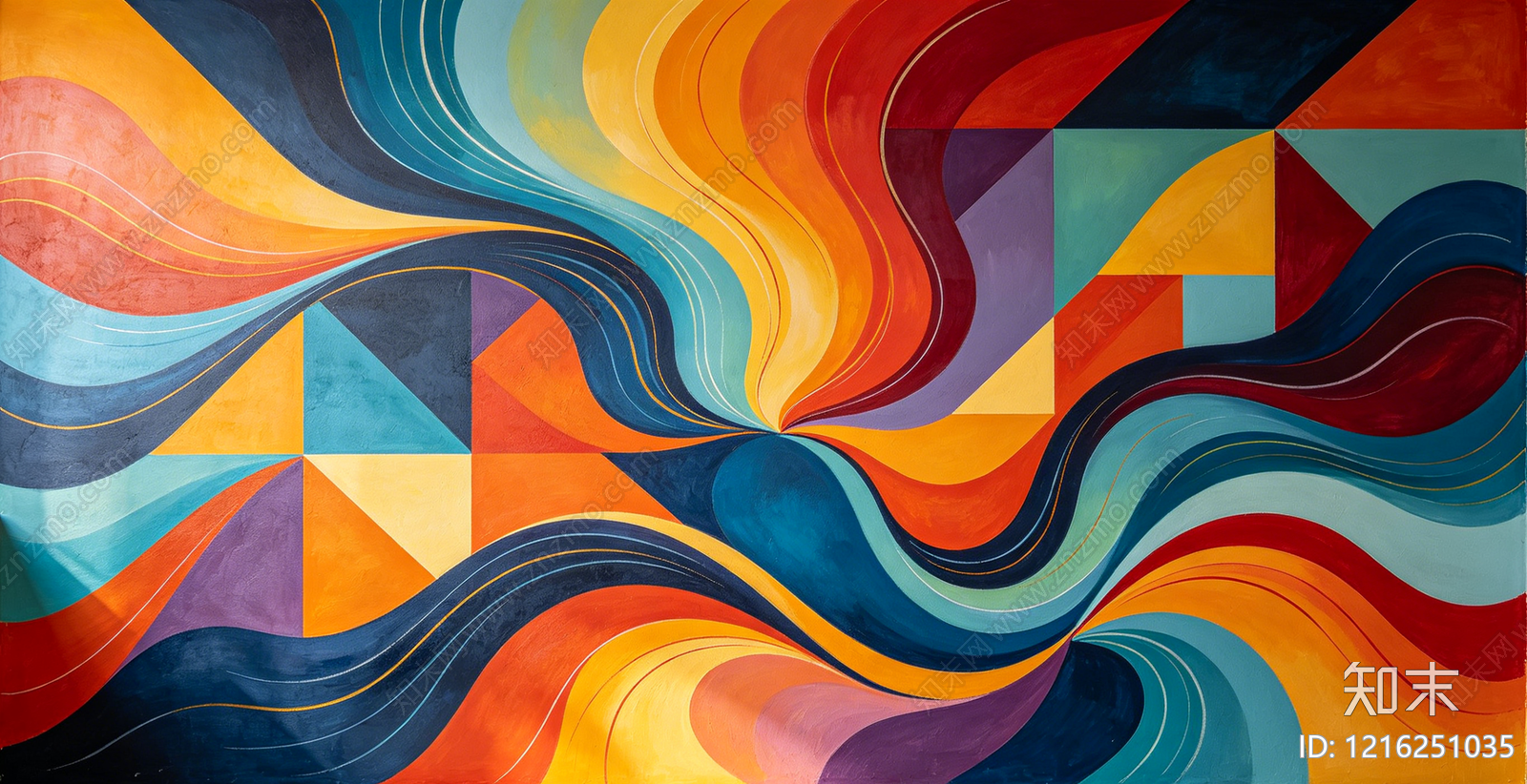 现代抽象画贴图下载【ID:1216251035】
