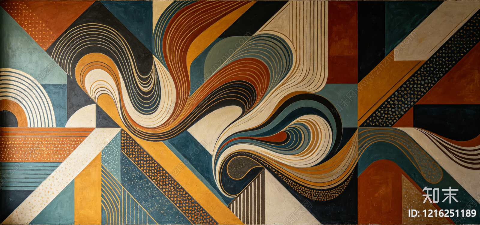 现代抽象画贴图下载【ID:1216251189】