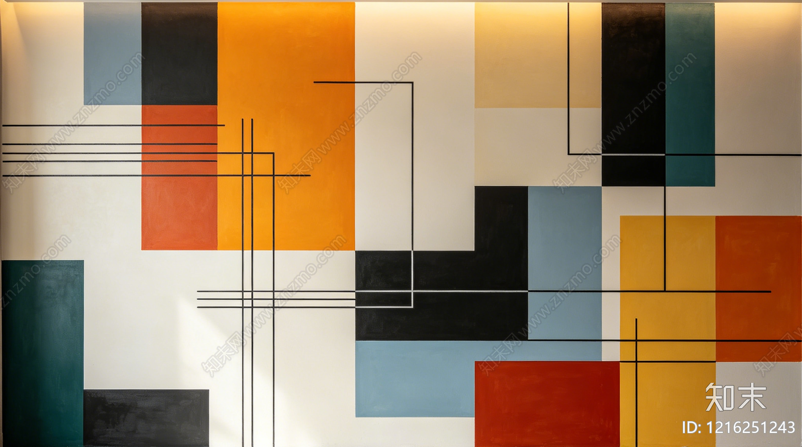 现代抽象画贴图下载【ID:1216251243】
